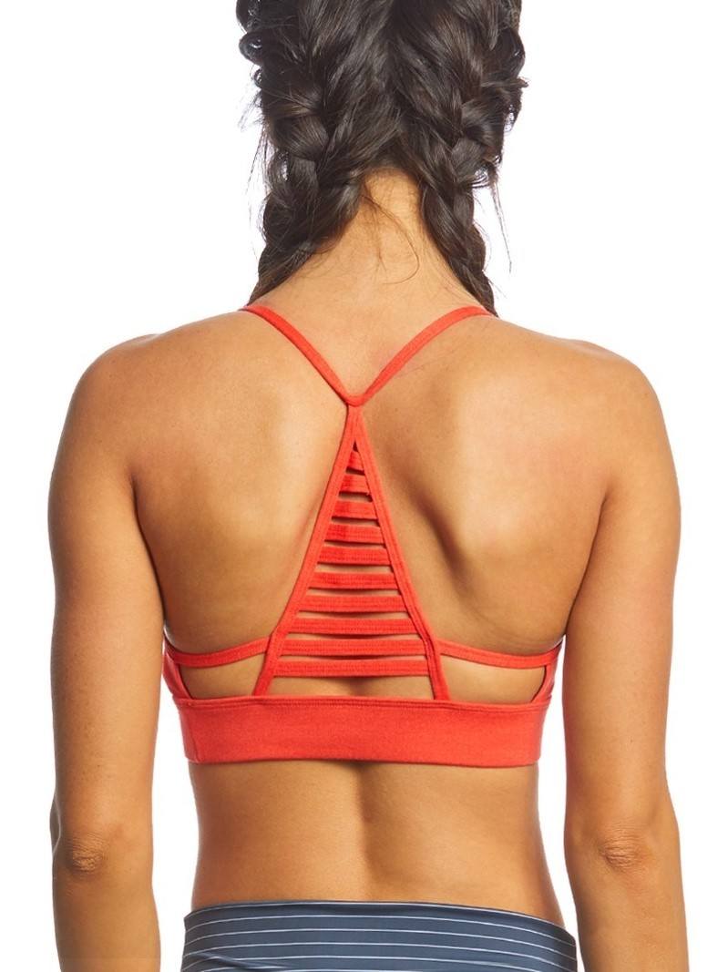 Onzie Flow Elevate Bra 3097 - Coral Majestic - rear view