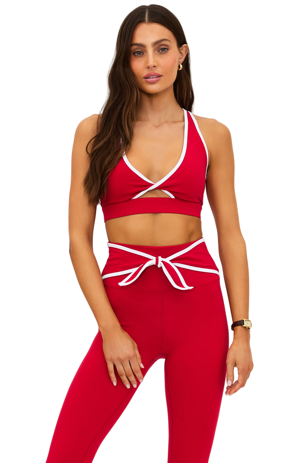 Beach Riot Twist Top - peppermint - Front View