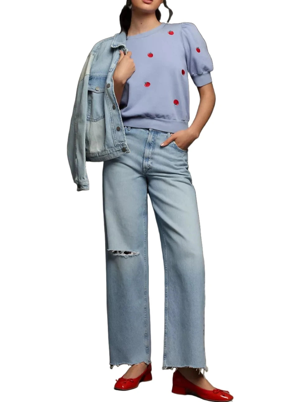 Puff Sleeves TLA Tee with Cherries